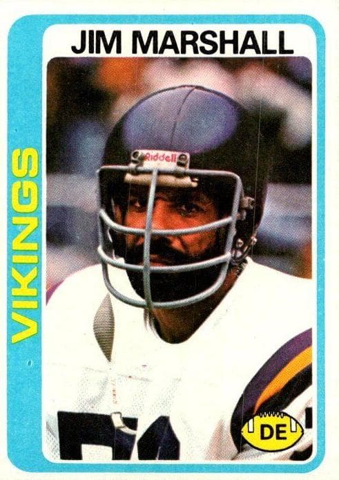 Jim Marshall 1978 topps Topps