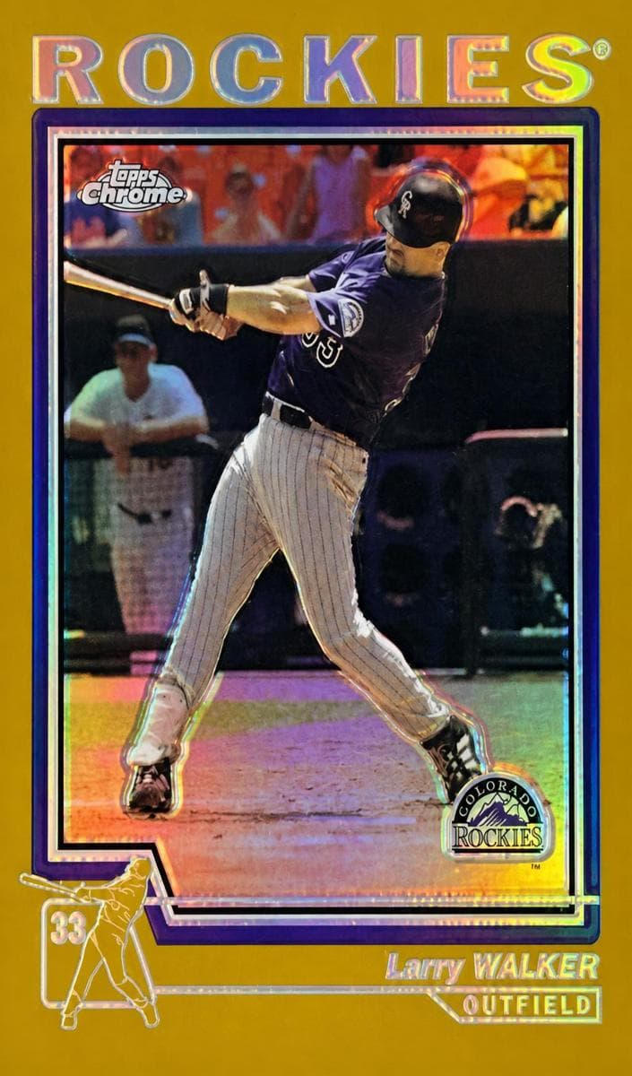 Larry Walker 2004 topps Topps Chrome