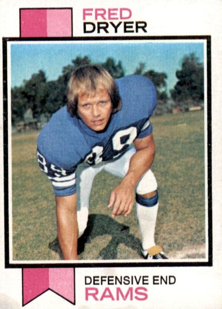 Fred Dryer 1973 topps Topps