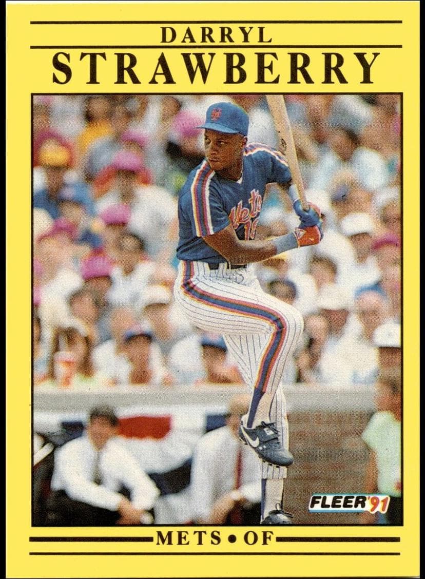 Darryl Strawberry 1991 fleer Fleer