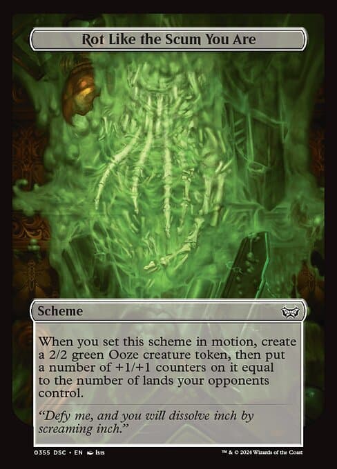 Rot Like the Scum You Are 2024 Magic: The Gathering Duskmourn: House of Horror Commander
