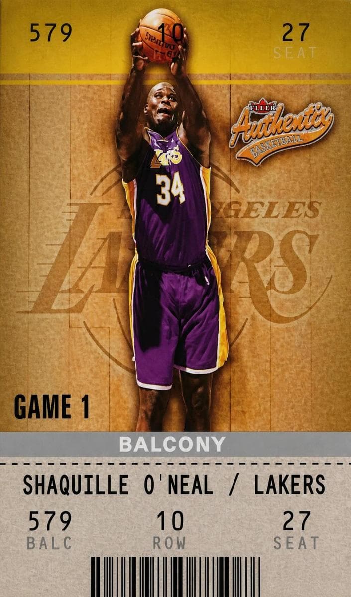 Shaquille O'Neal 2002 fleer