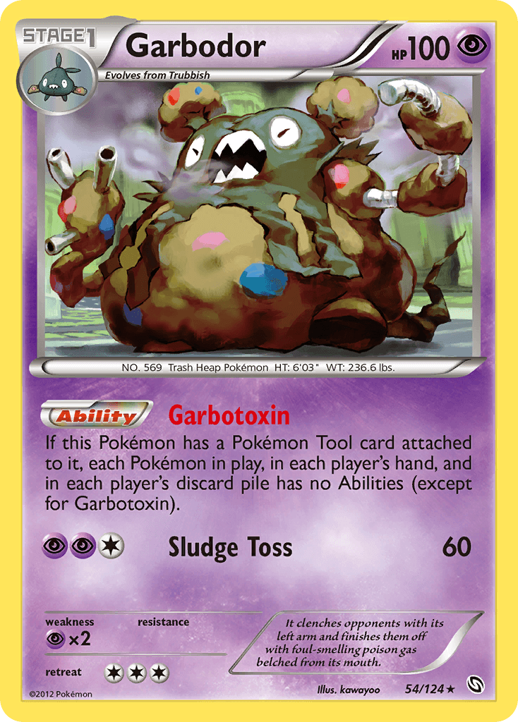 Garbodor 2012 Pokemon Dragons Exalted
