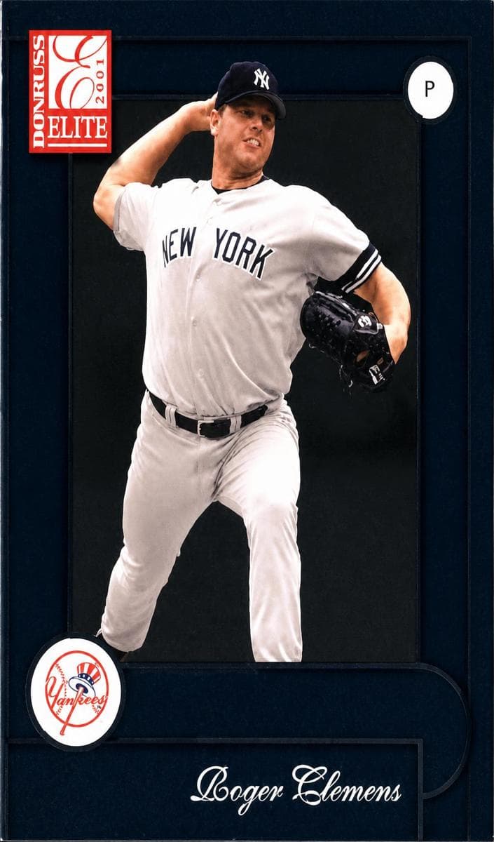 Roger Clemens 2001 panini
