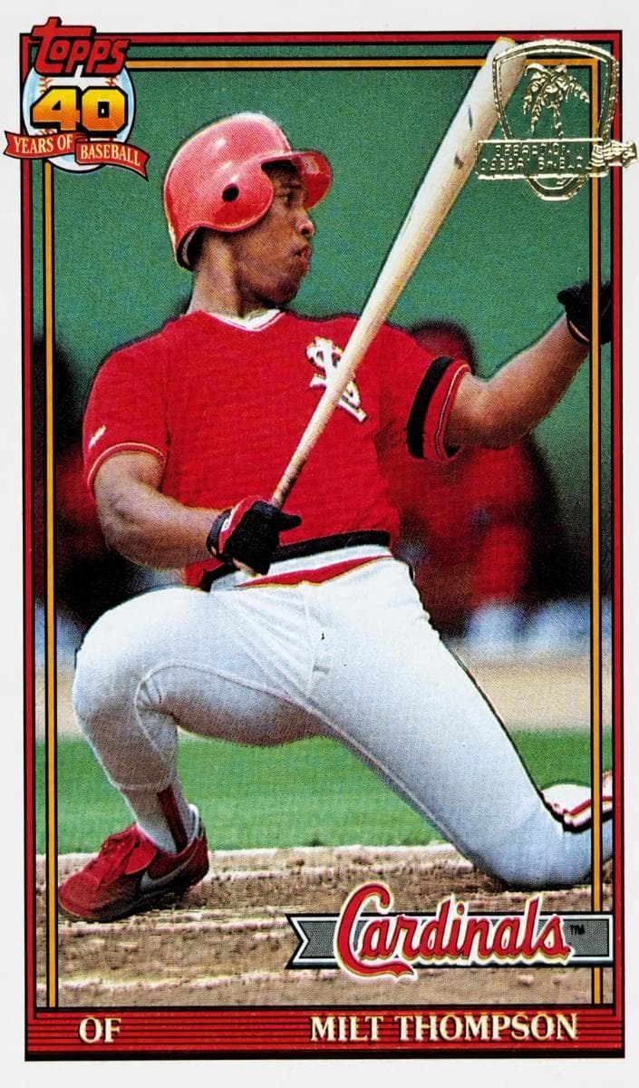 Milt Thompson 1991 topps