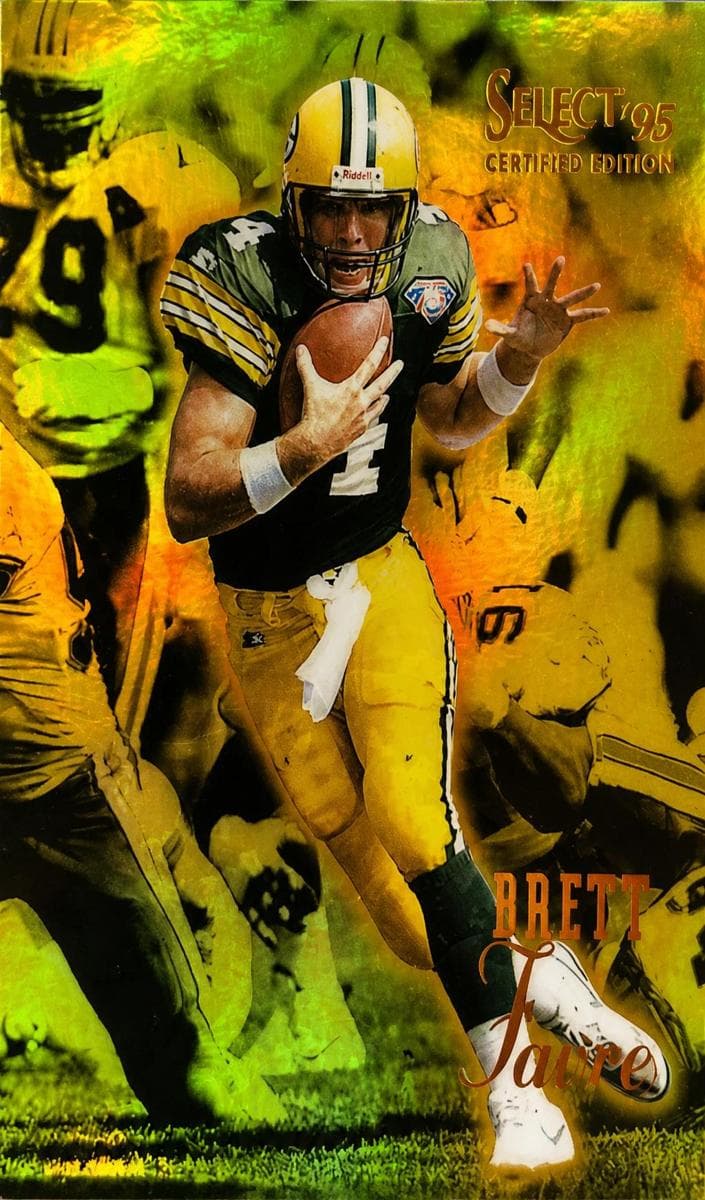 Brett Favre 1995 panini Certified Football Mirror Gold