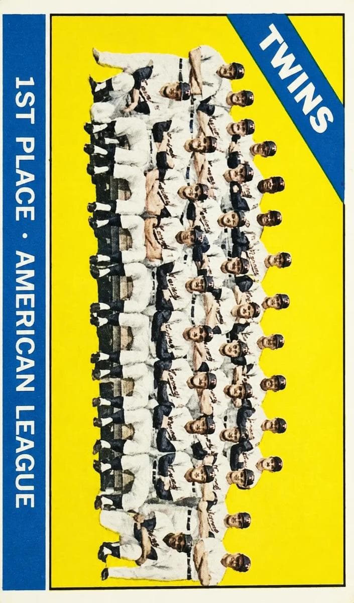 Twins Team 1966 topps Topps