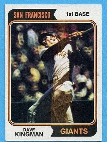 Dave Kingman 1974 topps Topps