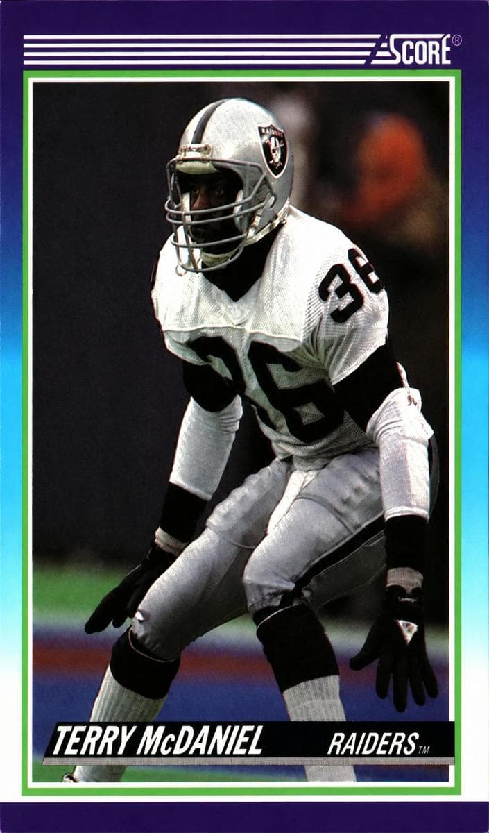 Terry McDaniel trading card