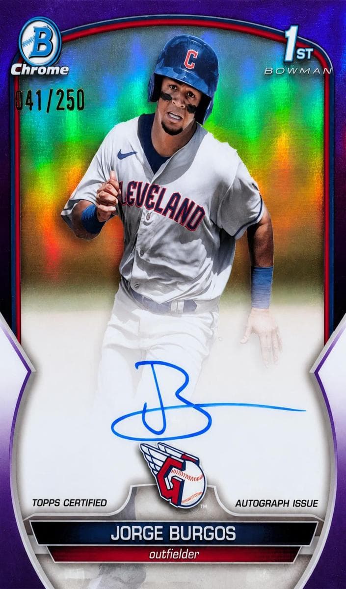 Jorge Burgos trading card