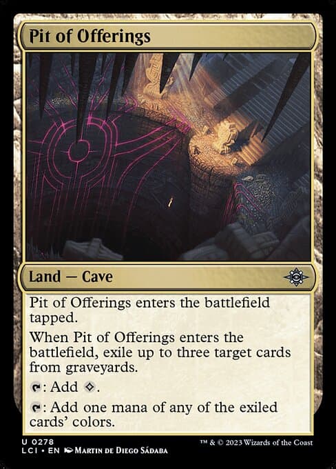 Pit of Offerings 2023 Magic: The Gathering Lost Caverns of Ixalan