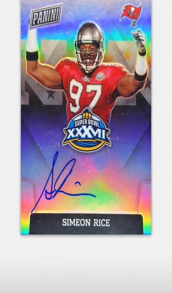 Simeon Rice #SBXXXVII-SR