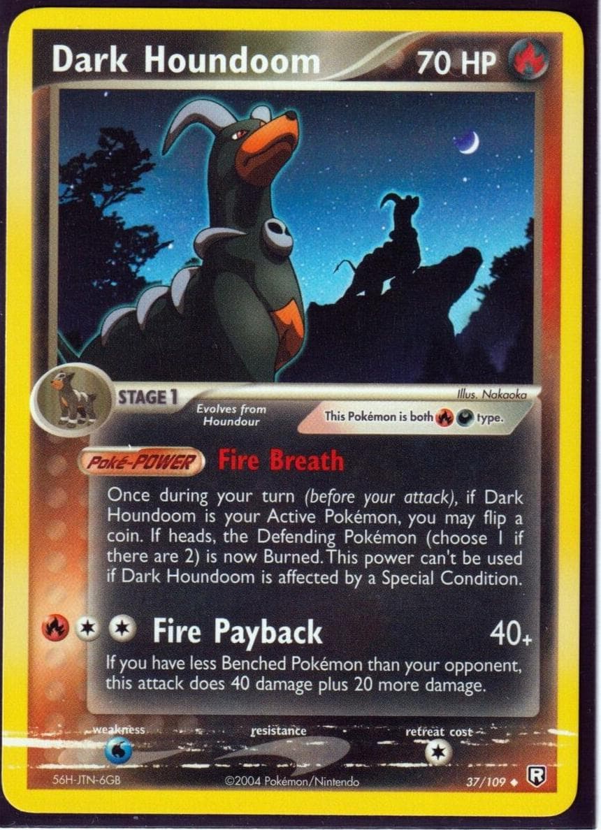 Dark Houndoom trading card