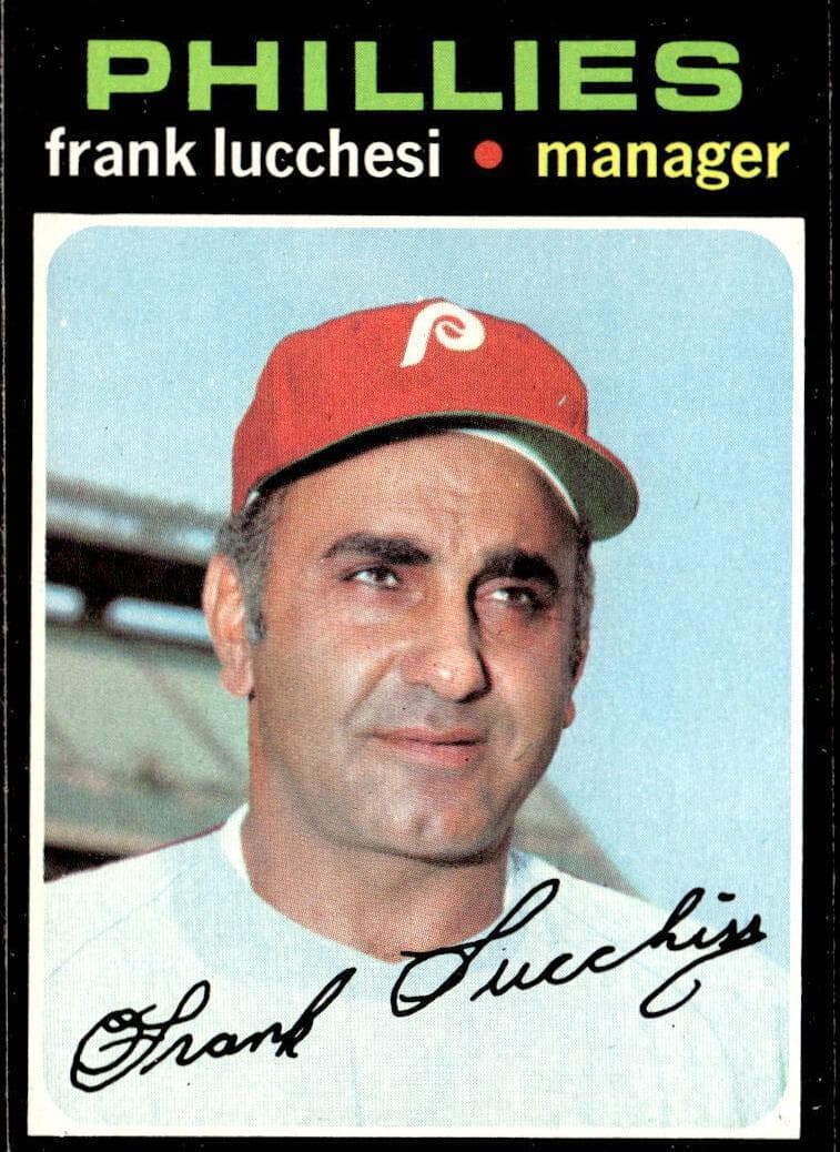 Frank Lucchesi 1971 topps Topps