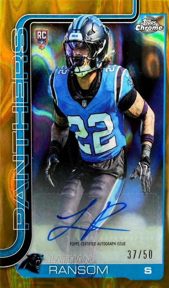 Lathan Ransom trading card