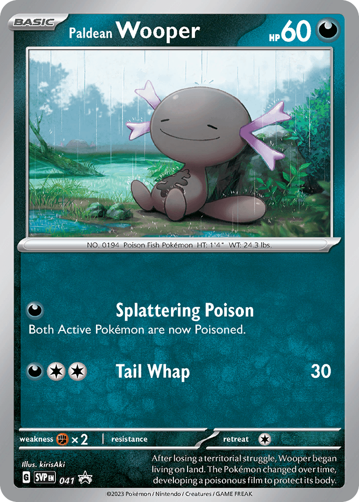 Paldean Wooper 2023 Pokemon