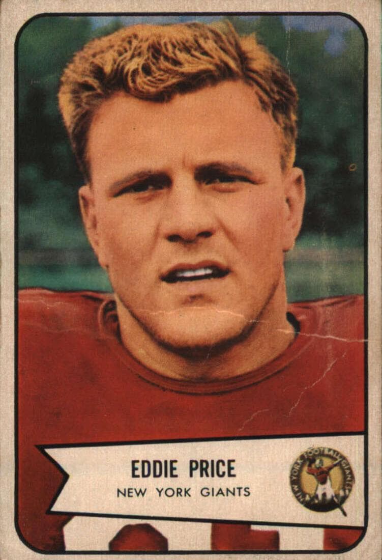 Eddie Price 1954 bowman