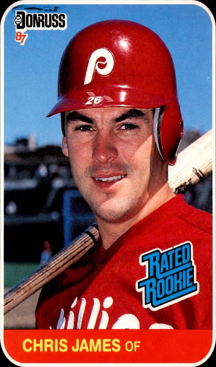 Chris James trading card