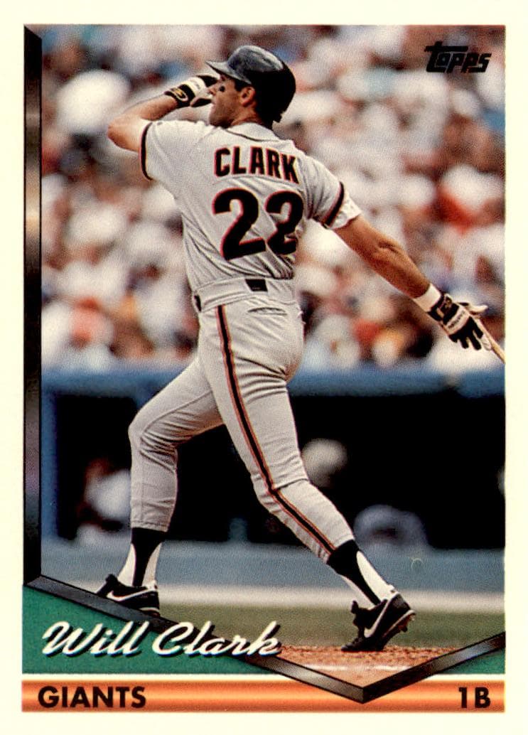 Will Clark 1994 topps Topps