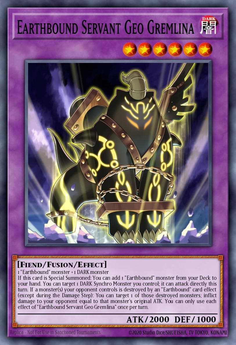 Earthbound Servant Geo Gremlina 2024 Yu-Gi-Oh! 25th Anniversary Tin: Dueling Mirrors