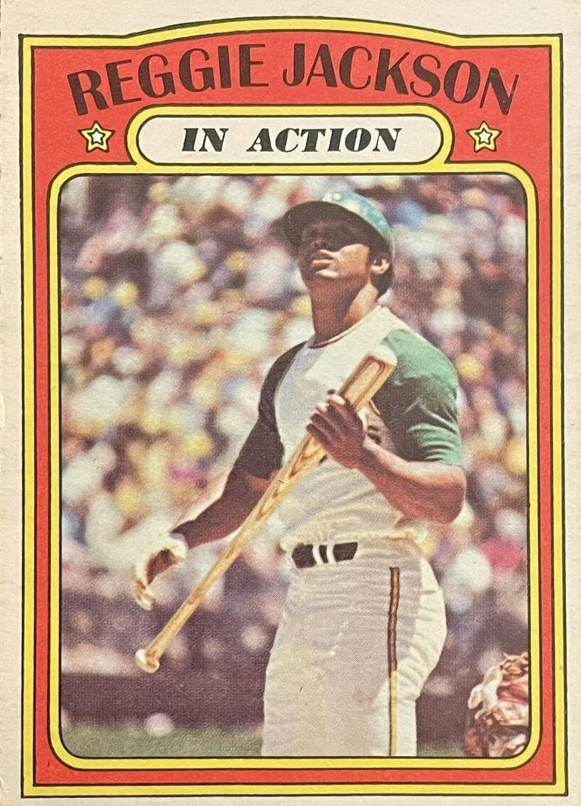 Reggie Jackson 1972 topps O-Pee-Chee