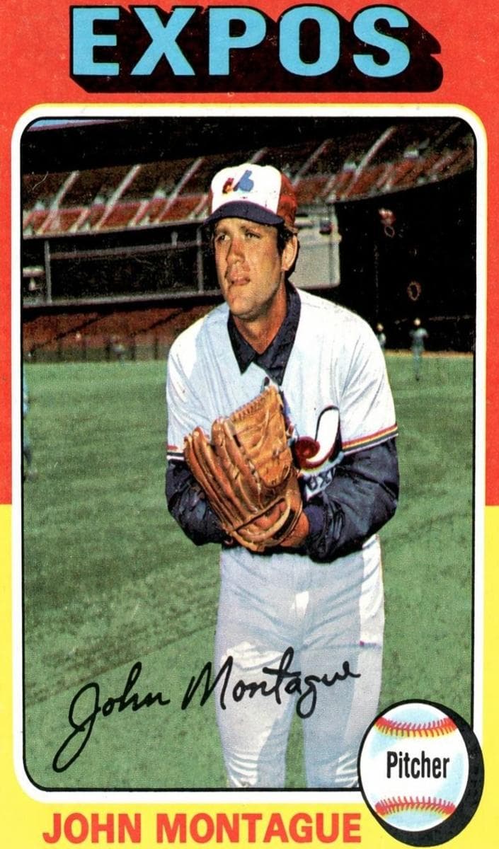 John Montague 1975 topps Topps