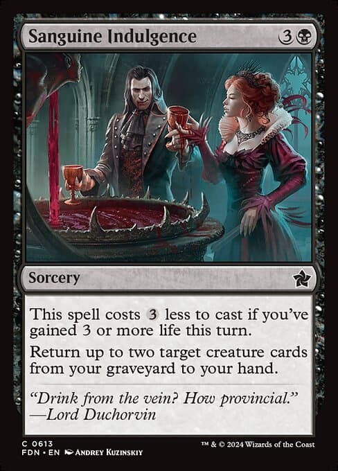 Sanguine Indulgence #613