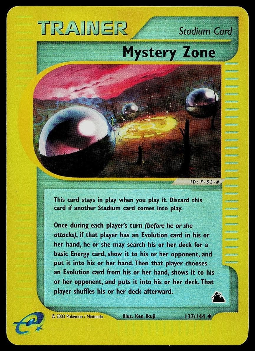Mystery Zone trading card
