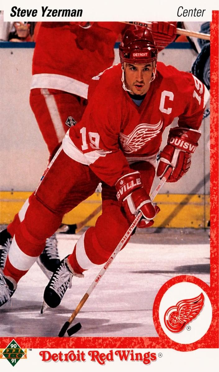 Steve Yzerman 1990 upper-deck Upper Deck