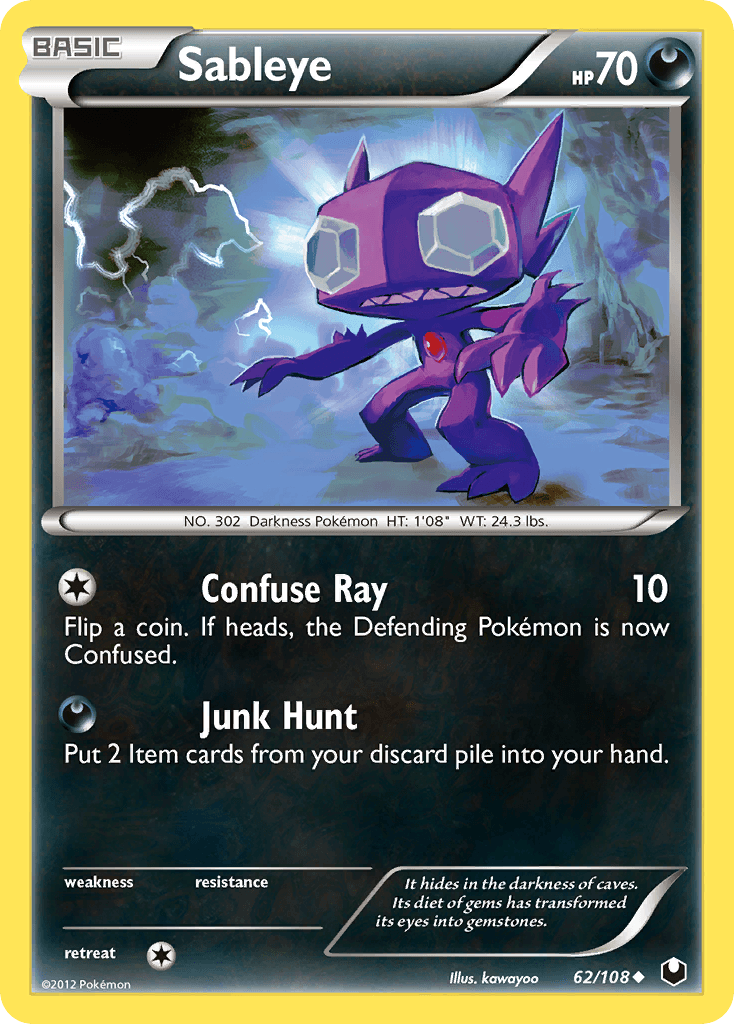 Sableye 2012 Pokemon Dark Explorers
