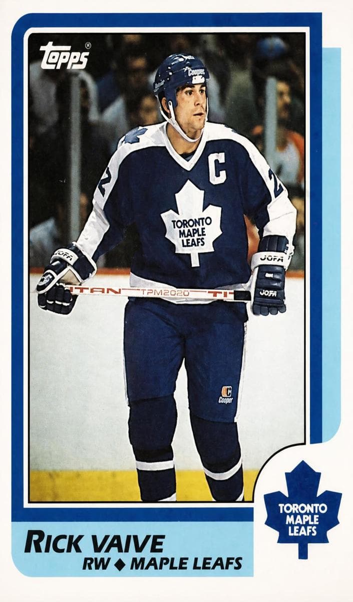 Rick Vaive 1986 topps Topps