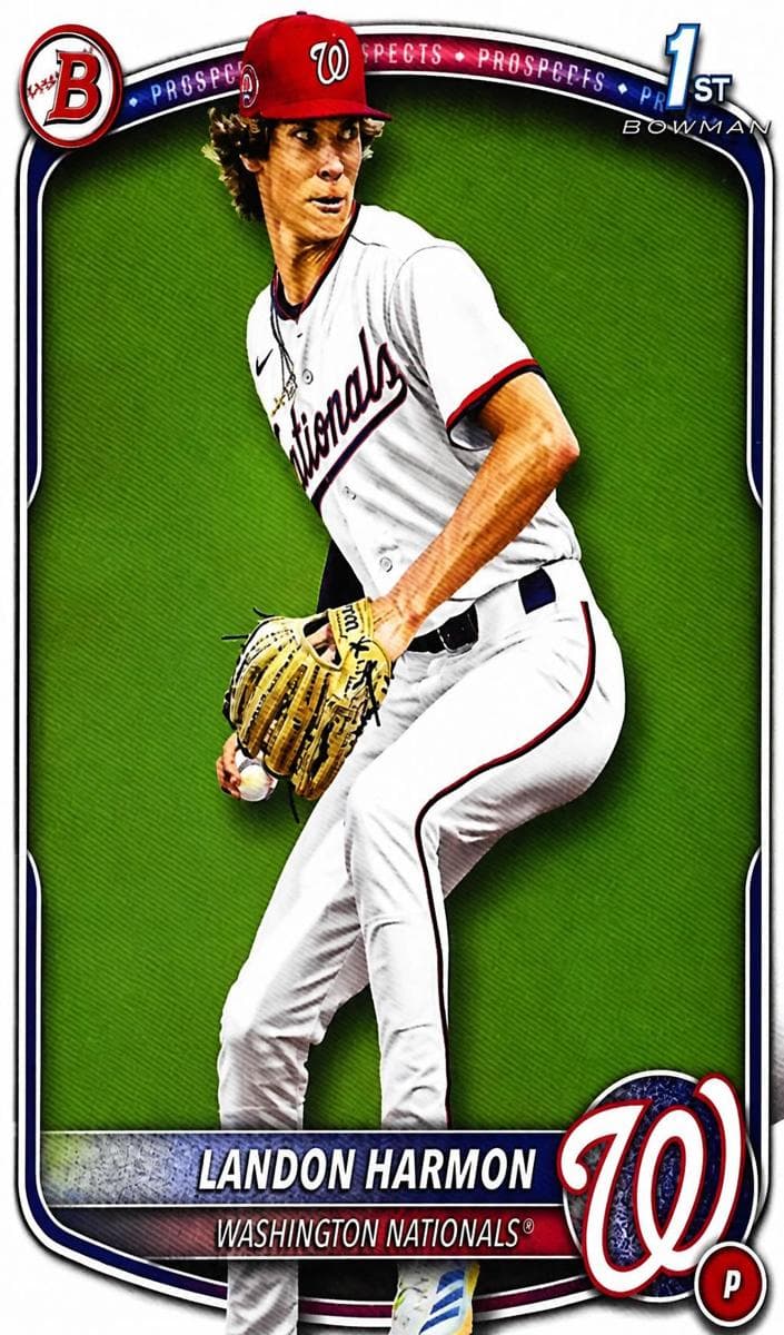 Landon Harmon trading card
