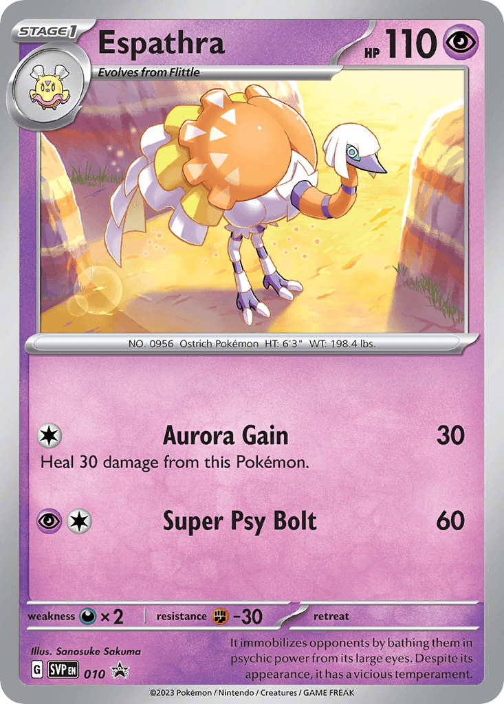 Espathra 2023 Pokemon Japanese Future Flash