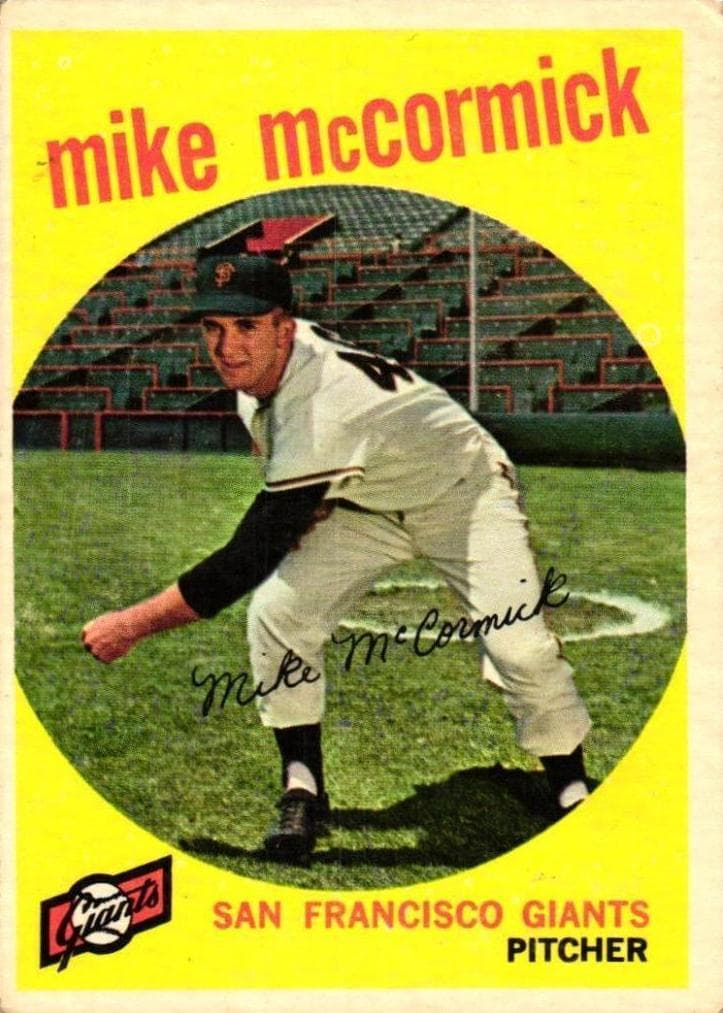 Mike McCormick 1959 topps Topps