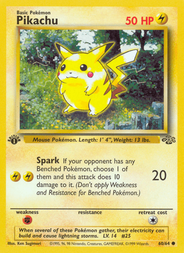 Pikachu French 1999 Pokemon