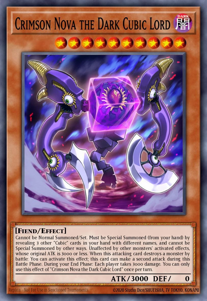 Crimson Nova the Dark Cubic Lord 2019 Yu-Gi-Oh! Japanese 20th Anniversary Legend Collection