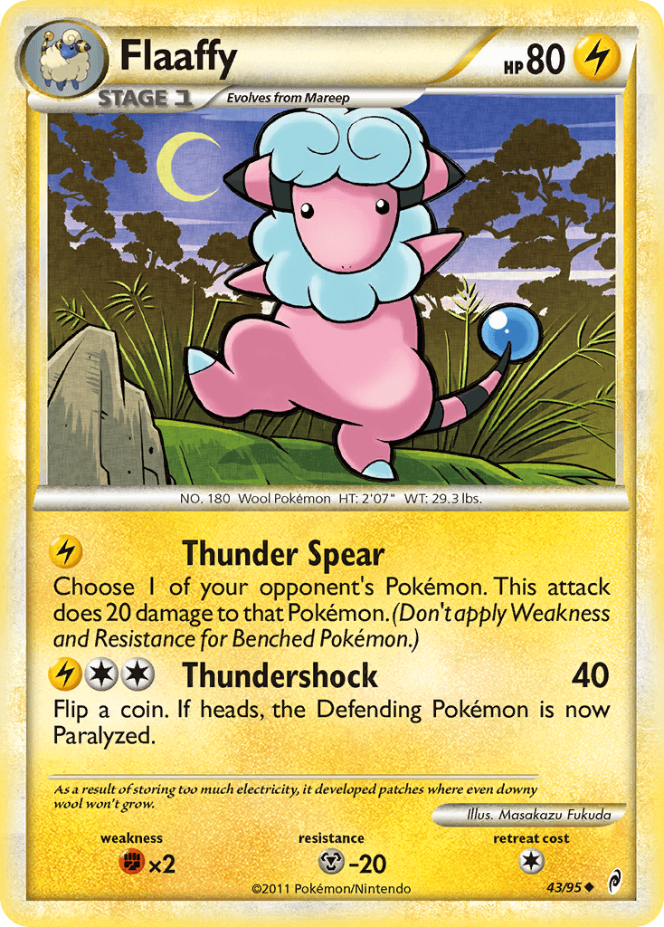 Flaaffy 2011 Pokemon Call of Legends Reverse Holo