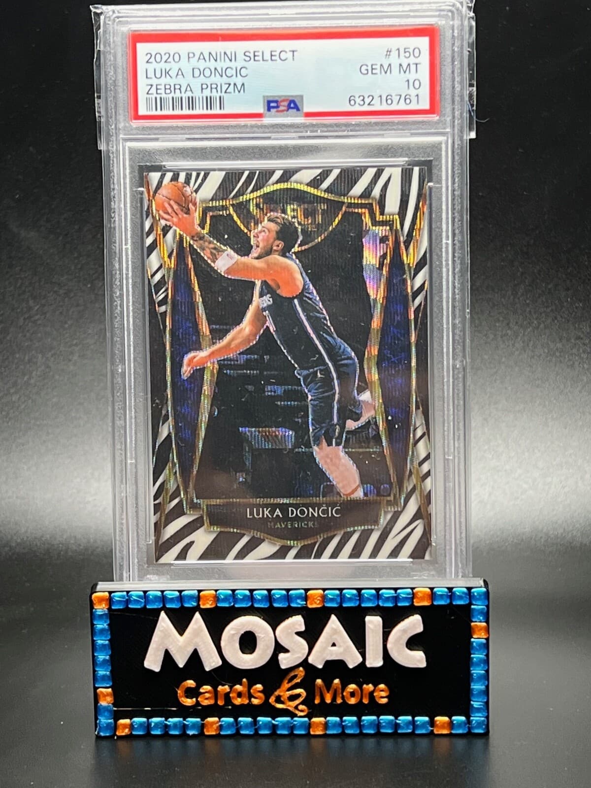 Premier Level Zebra 2020 Panini Select