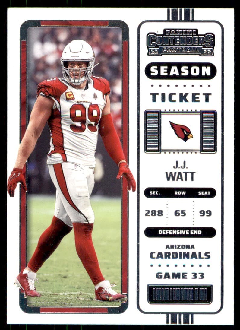 Watt Arizona Cardinals 2022 Panini Contenders 2022 Panini Contenders