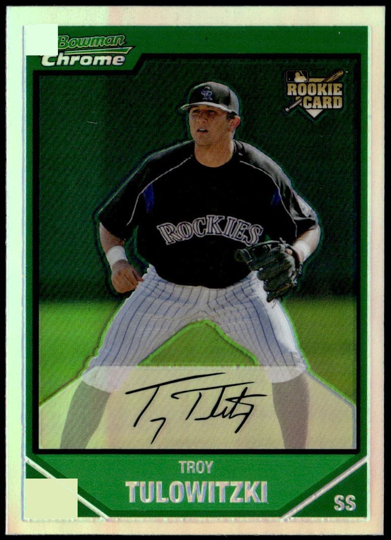 Troy Tulowitzki Refractors 2007 Bowman Chrome 2007 Bowman Chrome