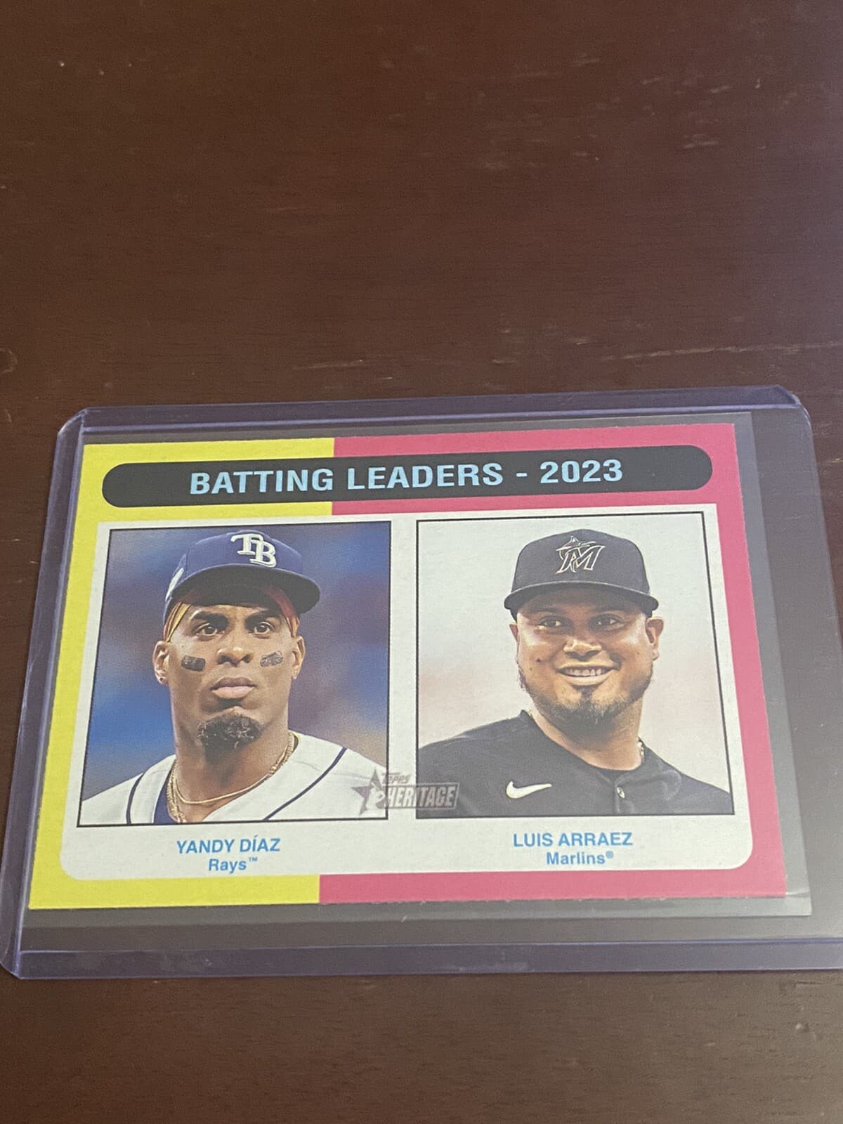 Luis Arraez Batting 2024 Topps Heritage 2024 Topps Heritage