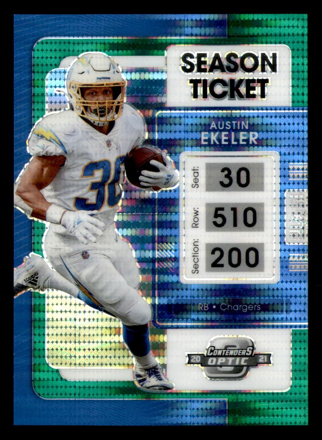 Optic Austin Ekeler 2021 Panini Contenders 2021 Panini Contenders