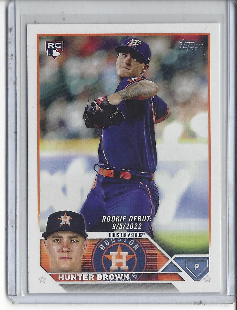 Hunter Brown Debut 2023 Topps Update
