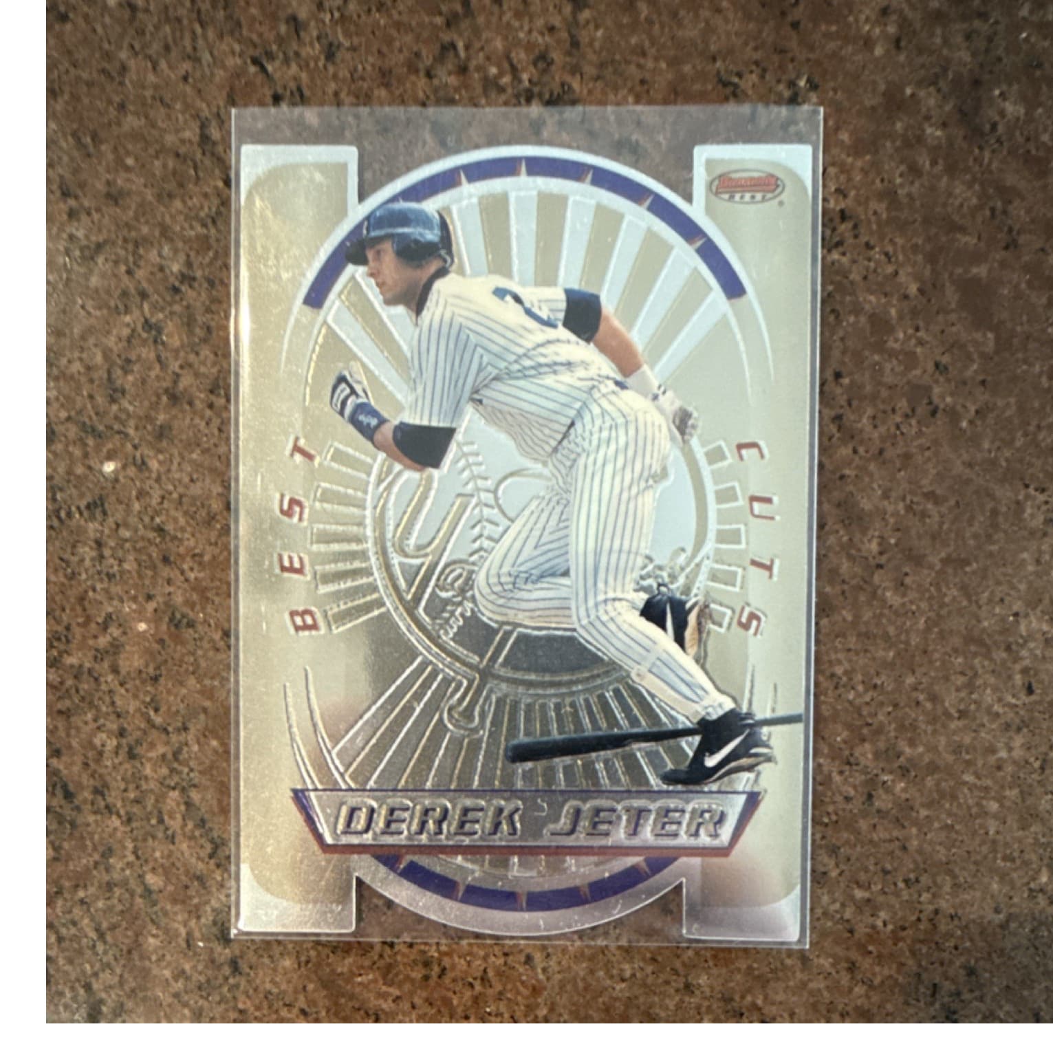 Best Derek Jeter 1996 Bowman 1996 Bowman holo-refractor example 1
