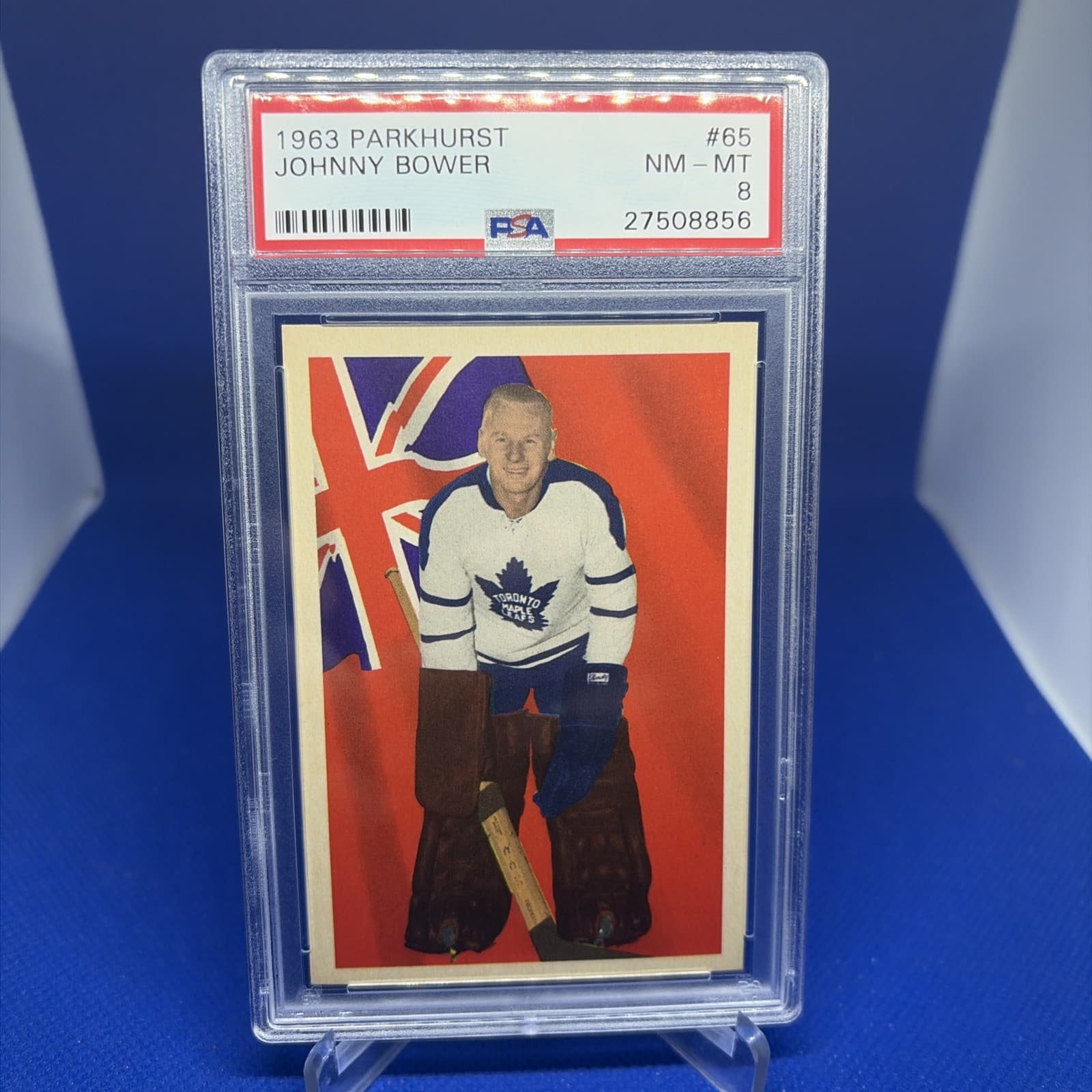 Johnny Bower trading card