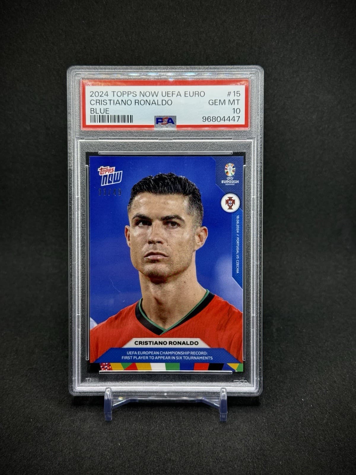 Cristiano Ronaldo Now 2024 Topps 2024 Topps blue