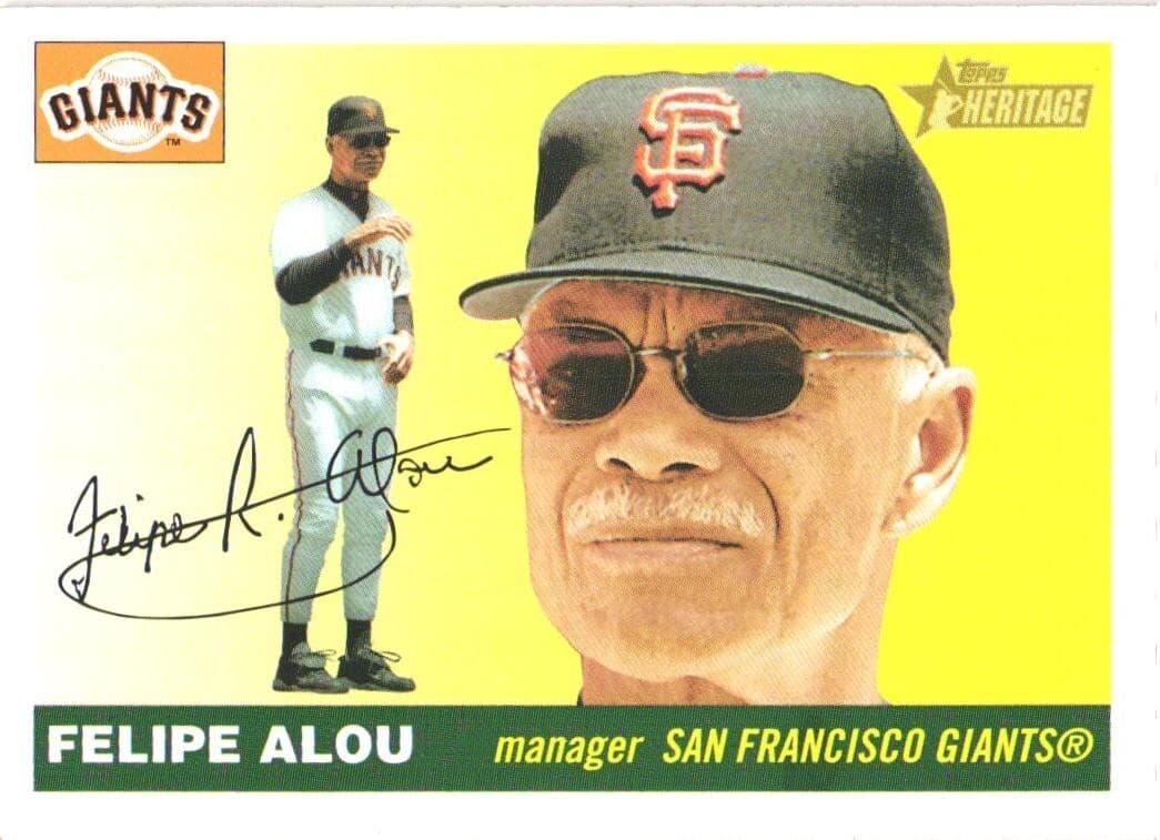 Felipe Alou San 2004 Topps Heritage 2004 Topps Heritage