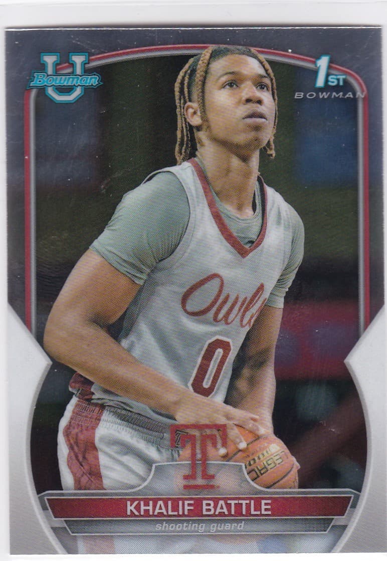 University Khalif Battle 2023 Bowman Chrome