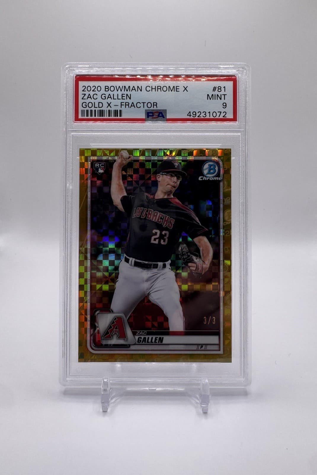 Zac Gallen 2020 Bowman Chrome 2020 Bowman Chrome