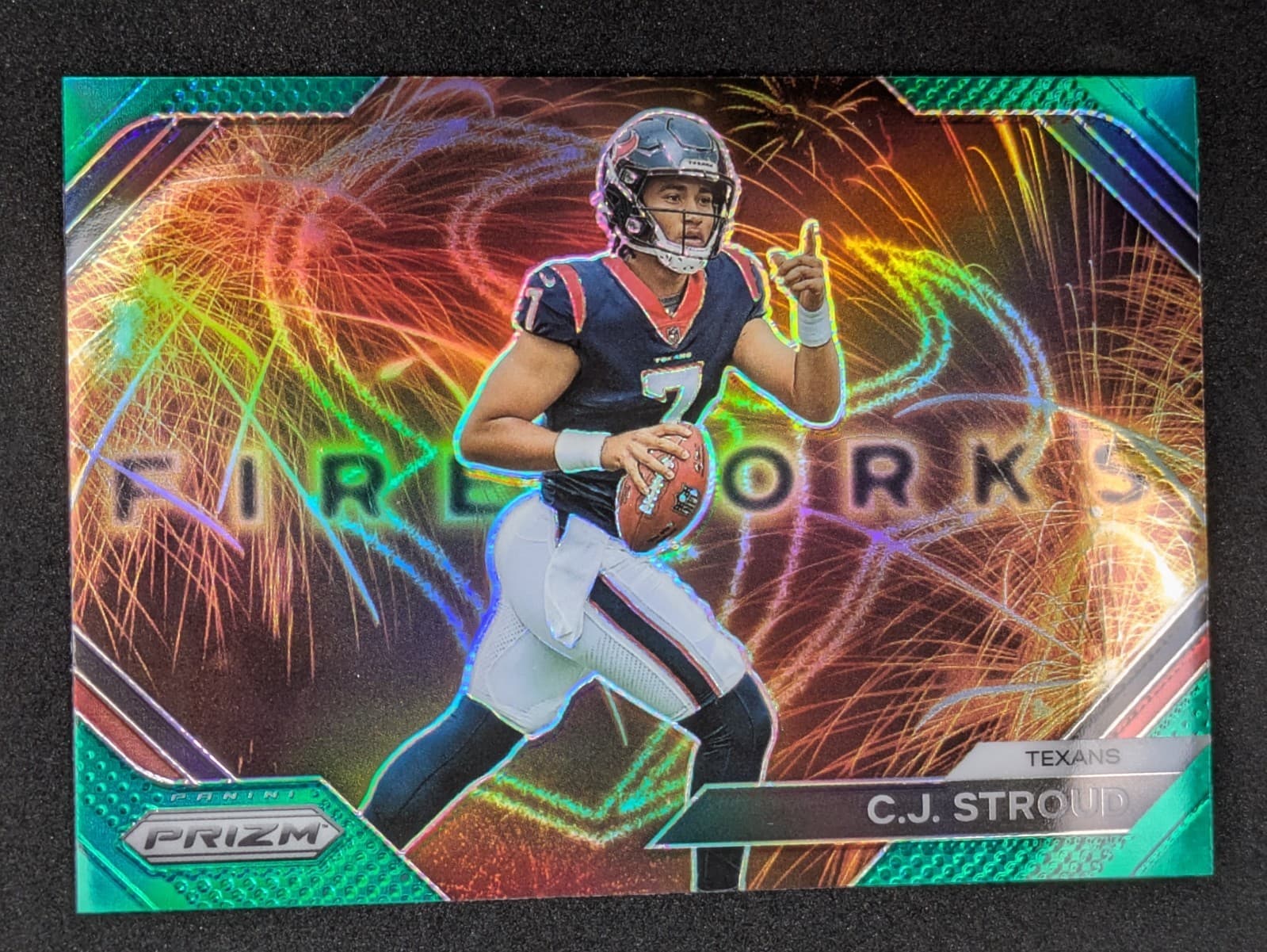 Stroud Fireworks Green 2023 Panini Prizm